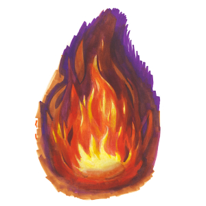 How to draw flames - Step 10