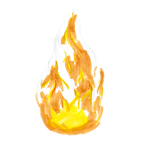 How to draw flames - Step 5