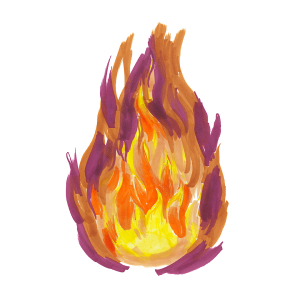 how to draw realistic fire easy