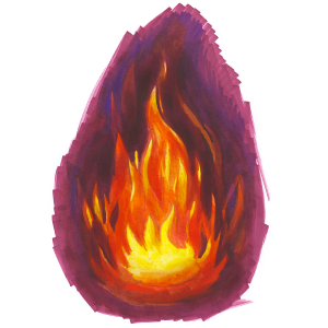 how to draw realistic fire easy