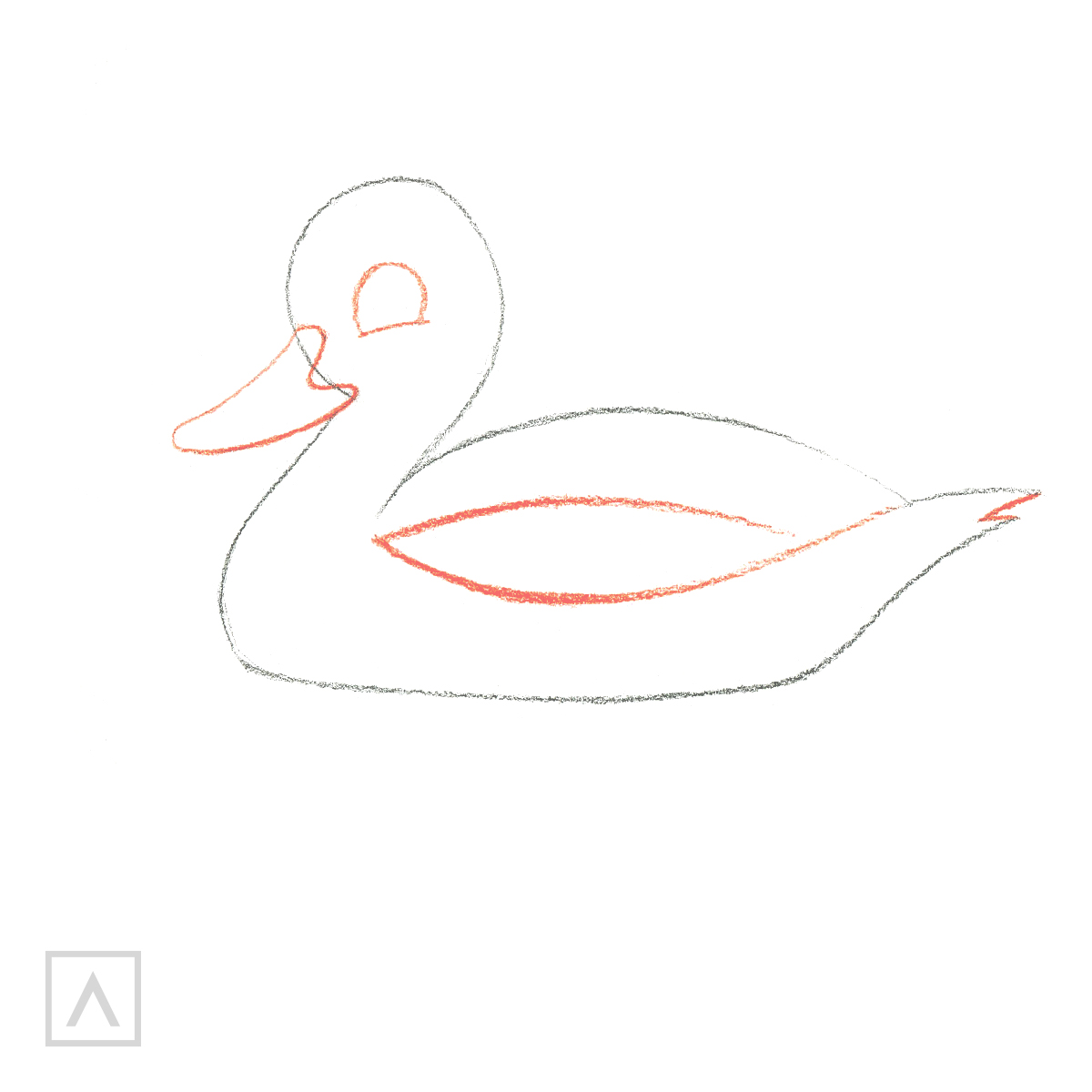 How to Draw Duck (very easy) step by step || Duck drawing - YouTube