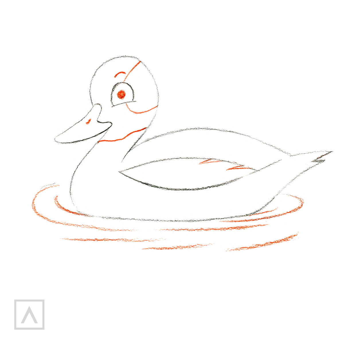 Duck Drawing Tutorial - How to draw Duck step by step
