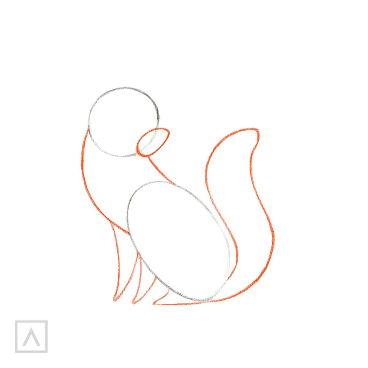 how to draw a fox step by step