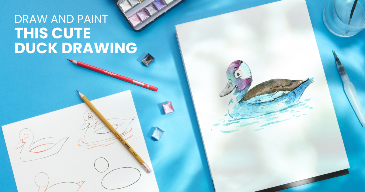 Easy 9 Step Duck Drawing That You Will Like Arteza