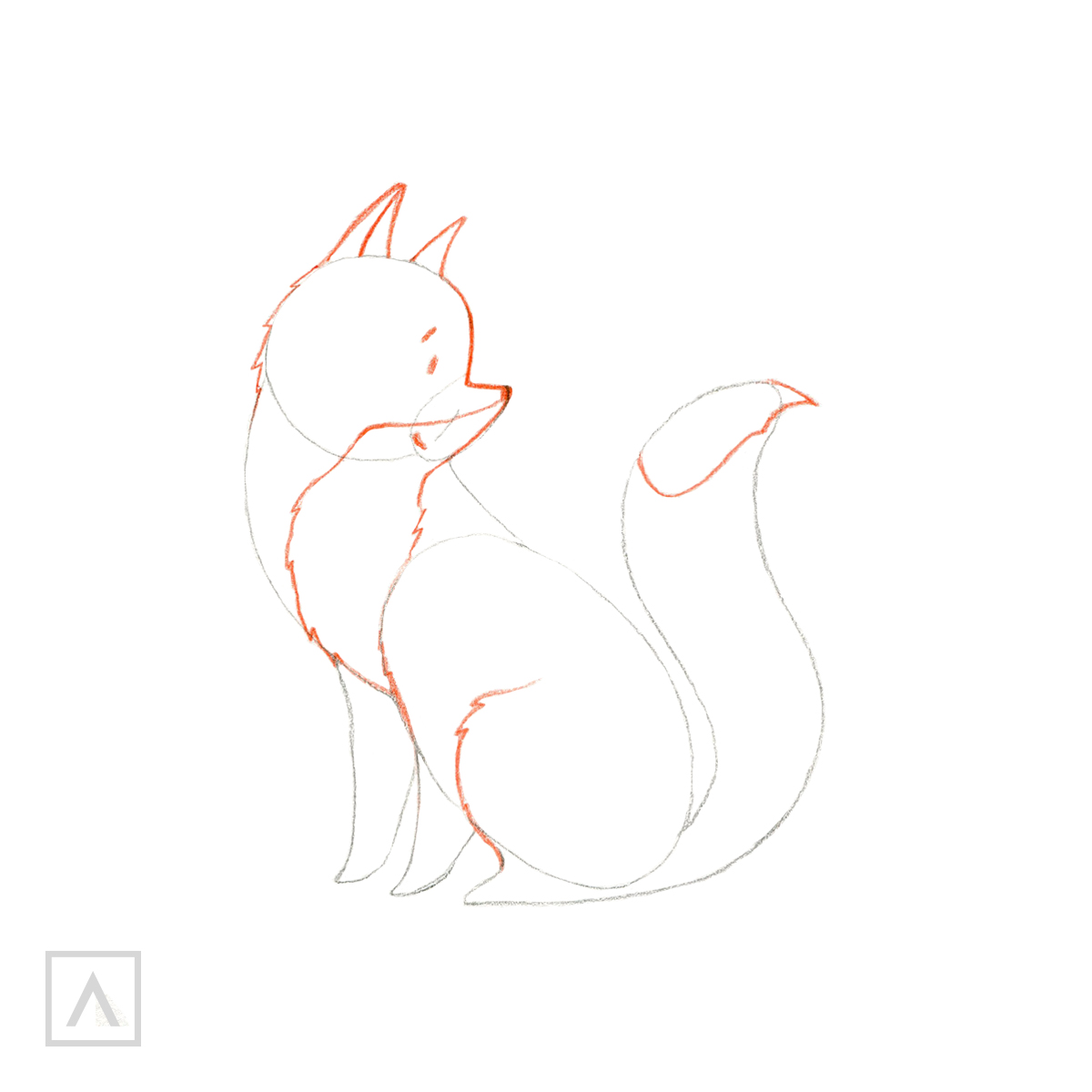 how to draw a realistic fox step by step