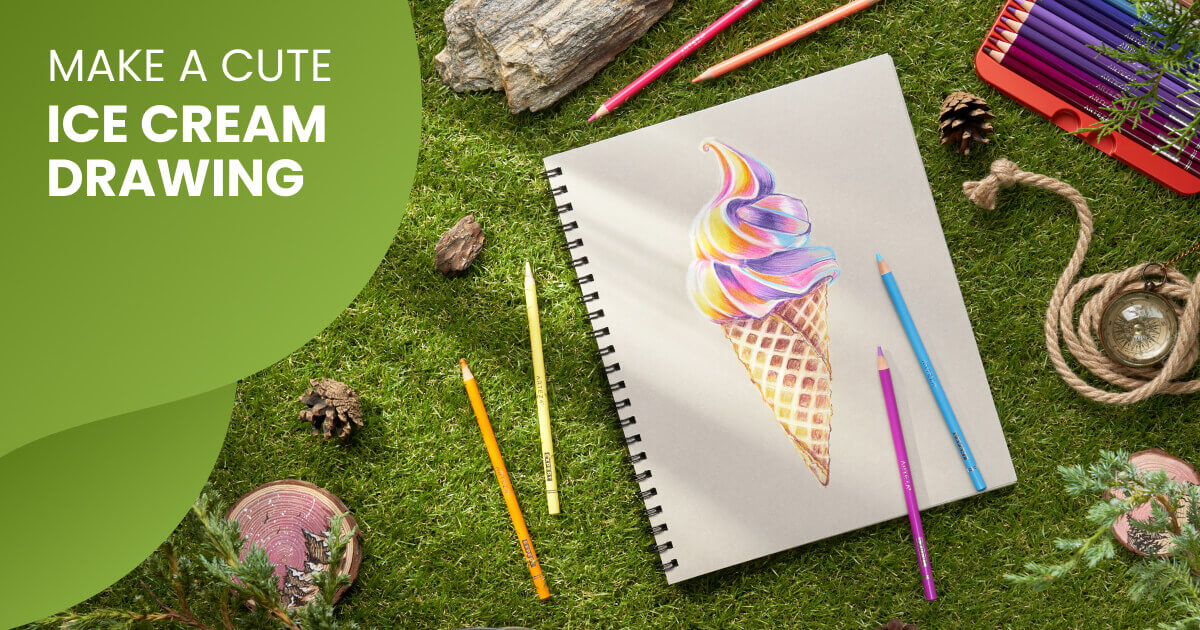 How To Draw Ice Cream With Colored Pencils Arteza Camp Day 5 Arteza