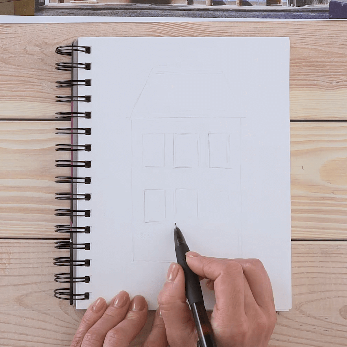 Step 1. Draw the House