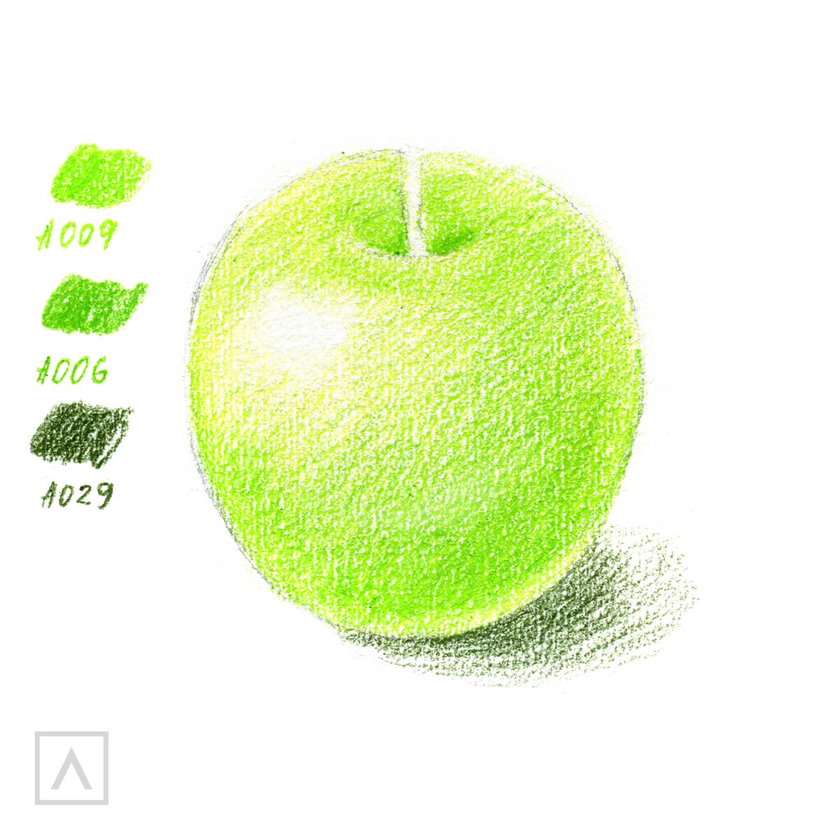 How to draw an apple