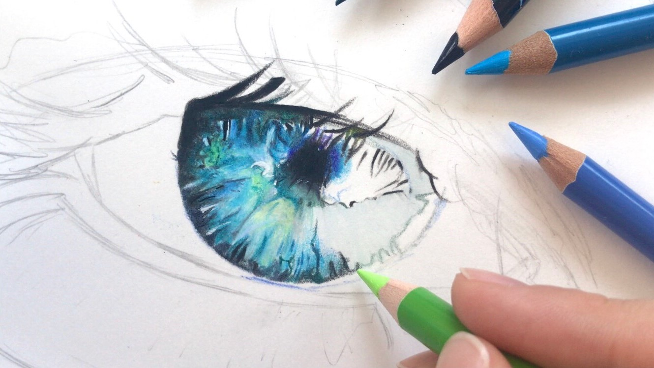 STEP 8: Coloring the Pupil