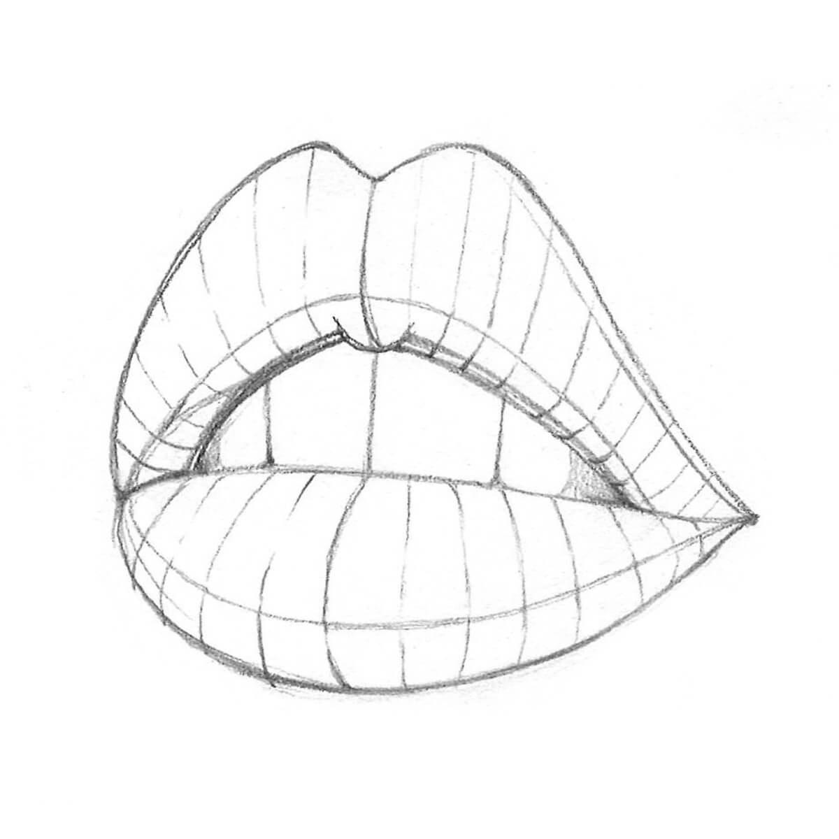 Hyper Realistic Lips Drawing Lipstutorial