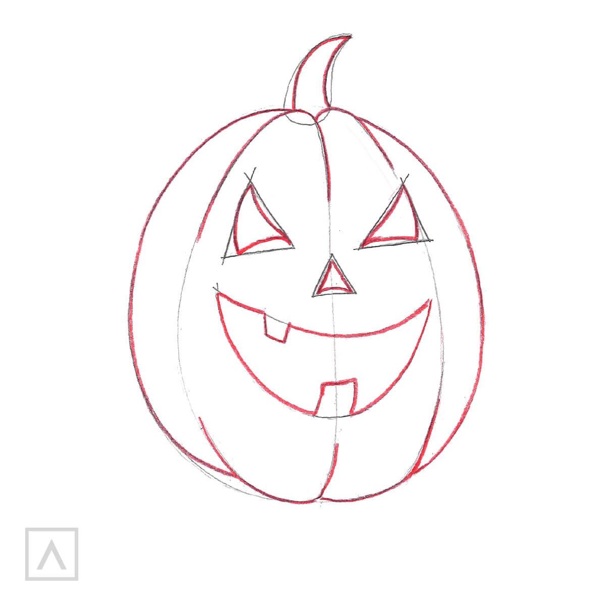 How to Draw a Pumpkin