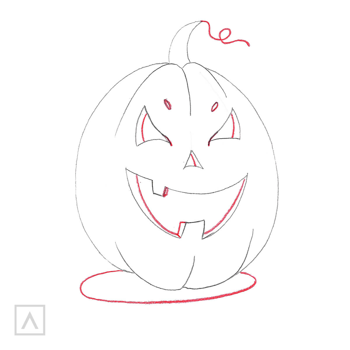 How to Draw a Pumpkin