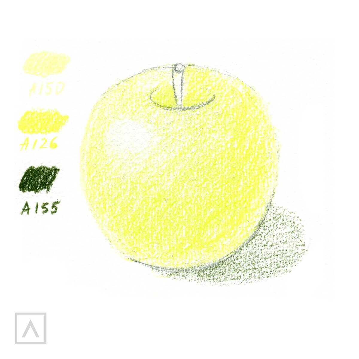 Drawing color apple