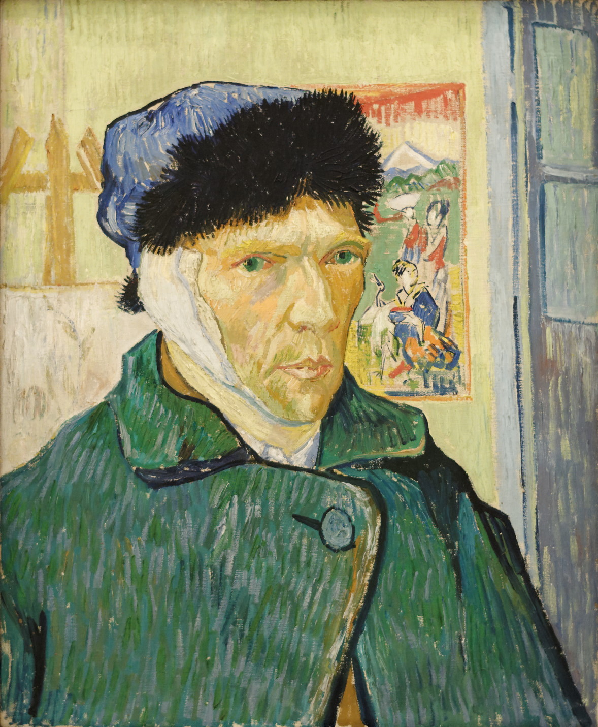 “Self-portrait with bandaged ear,” 1889