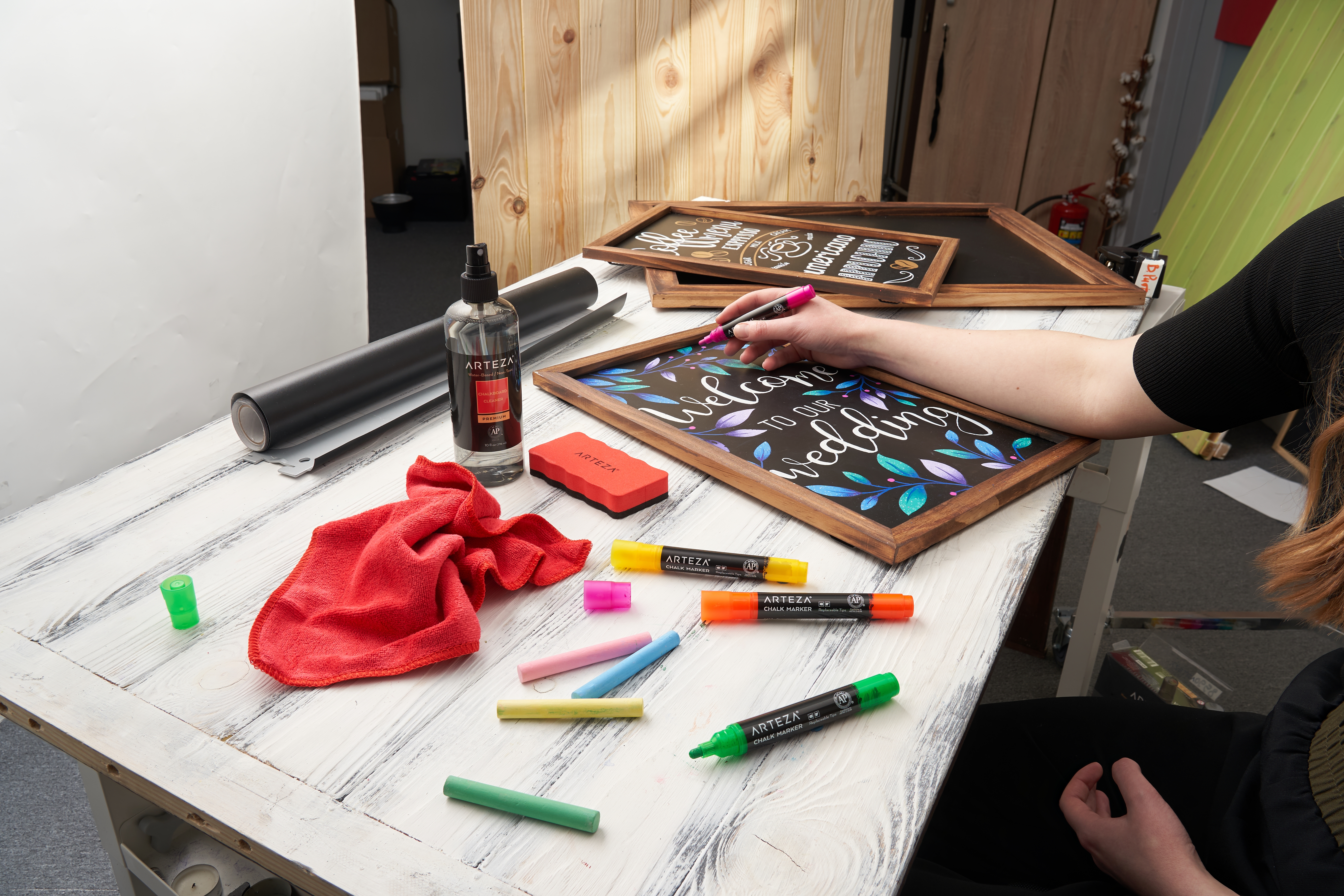 Magnetic Chalkboard Set, 18 x 24 in