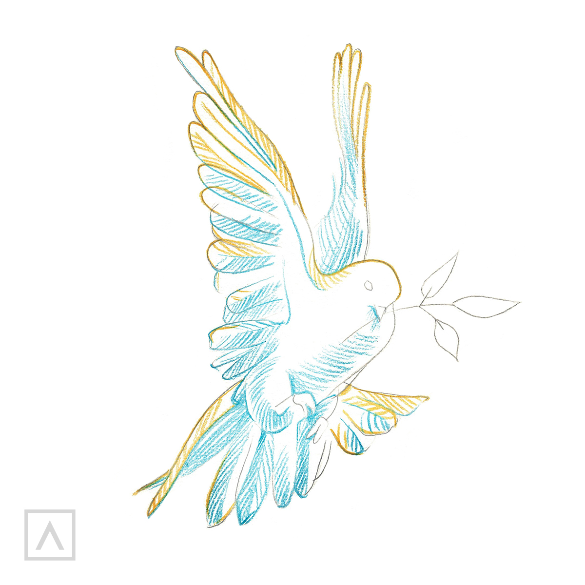 Learn to Draw a Dove