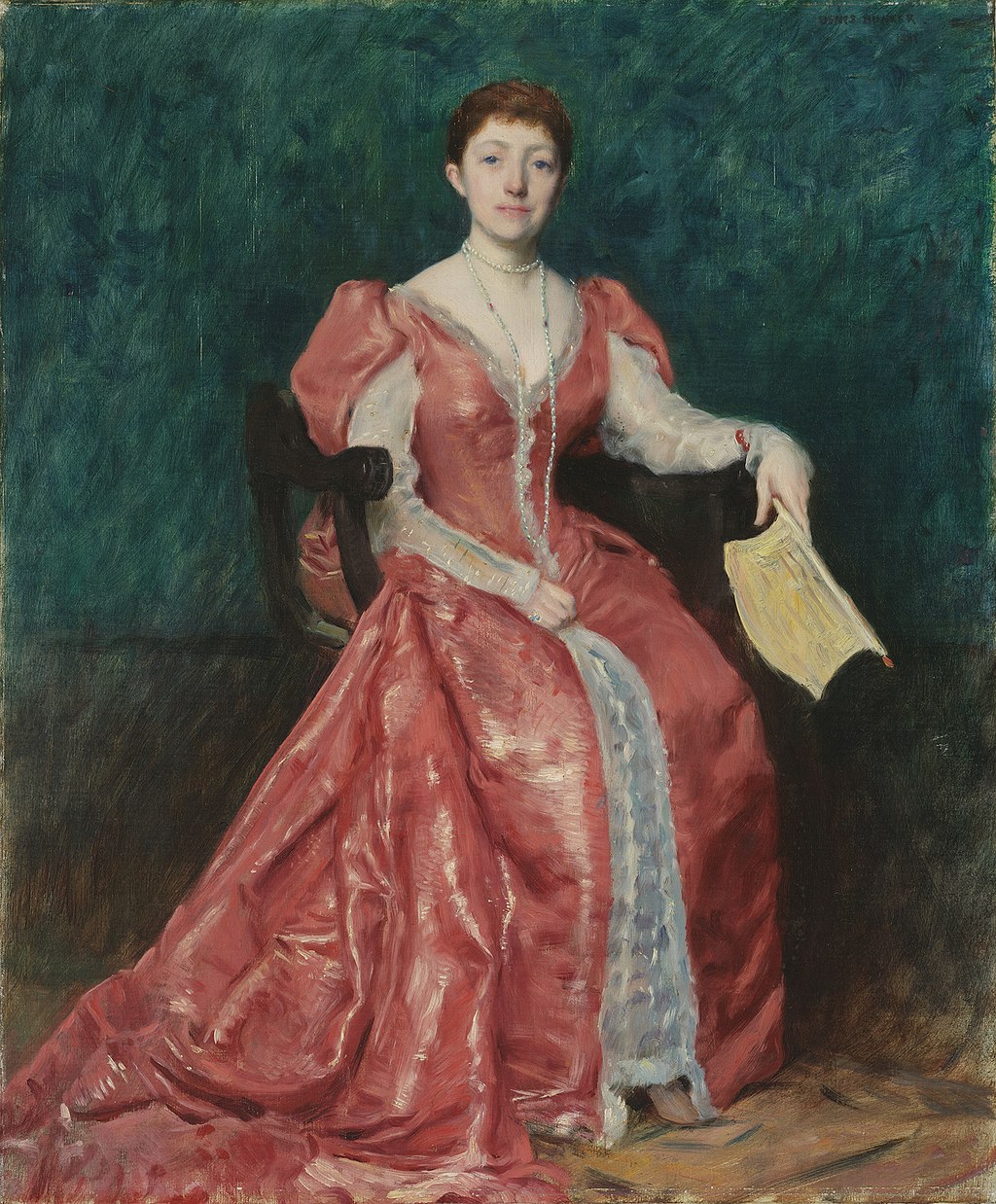 Painting of Isabella Stewart Gardner by Dennis Miller Bunker