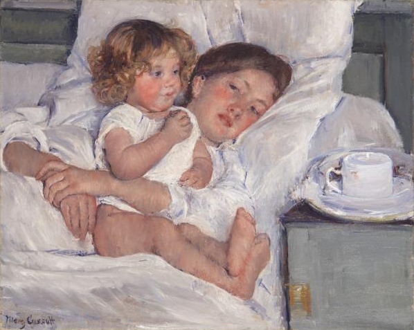 Mary Cassatt - Breakfast in Bed