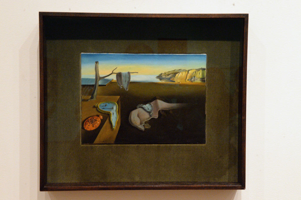 Salvador Dalí’s “The Persistence of Memory” on display at the Museum of Modern Art in New York