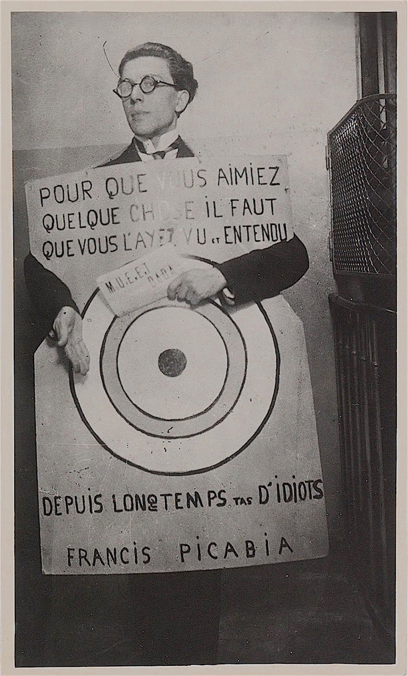 André Breton at a 1920 dada festival