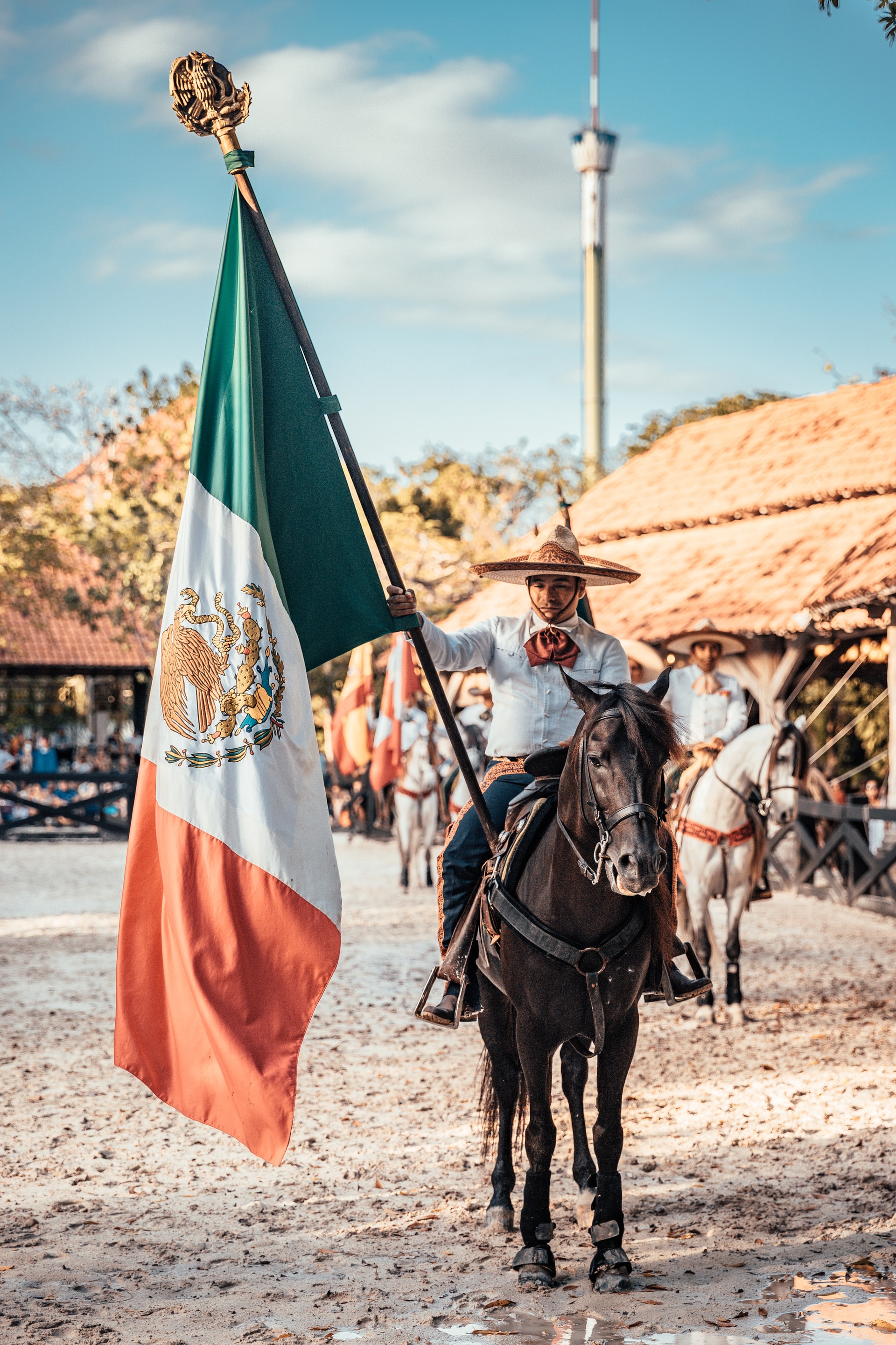 The Mexican Flag and a Charro