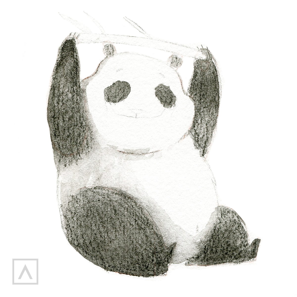 cute panda drawings in pencil