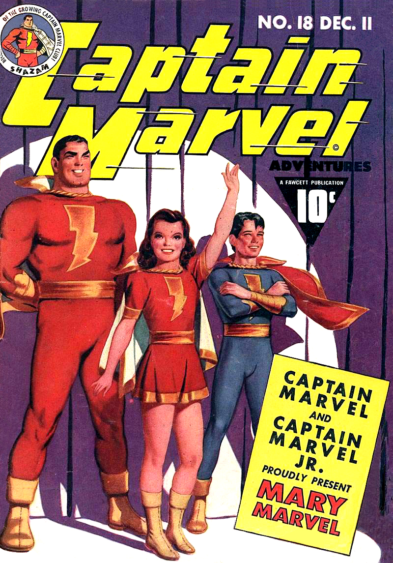 “Captain Marvel Adventures” #18 comic book, published in 1942, first appearance of Mary Marvel