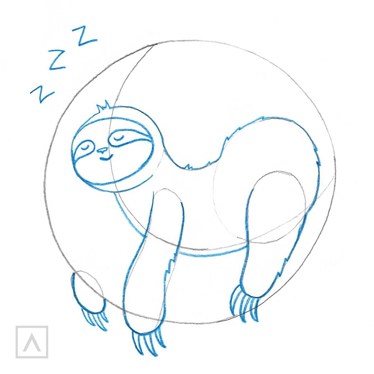 sloth drawing