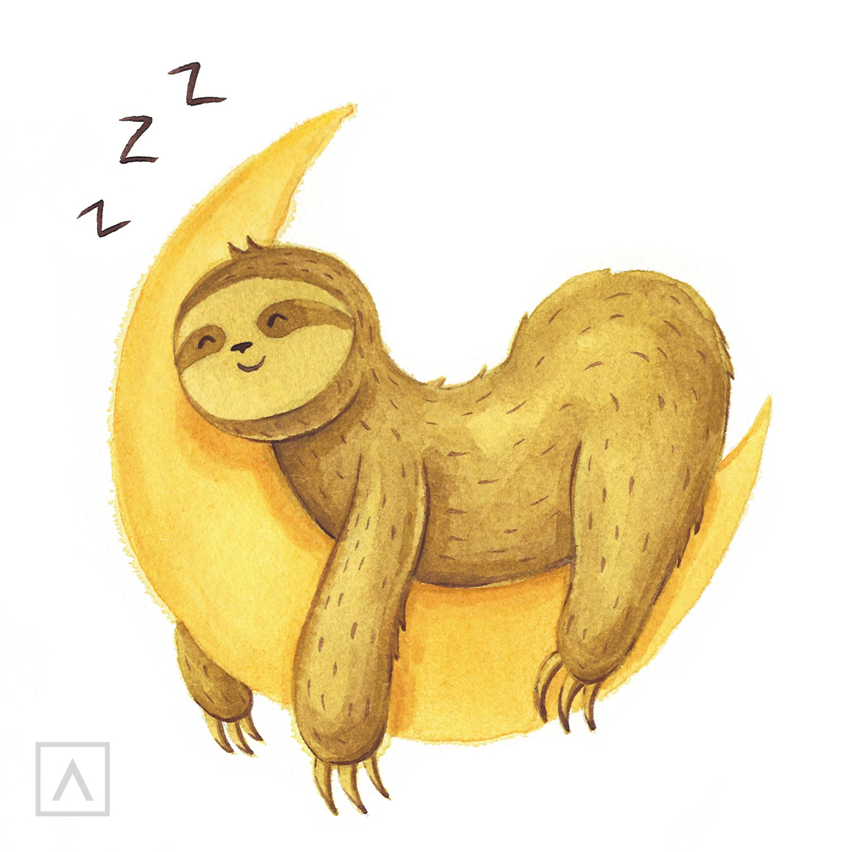 How to Draw a Cute Sloth