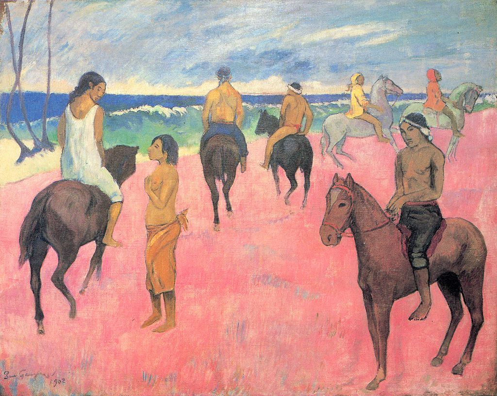 Paul Gauguin, “Cavaliers sur la plage (II)” (“Riders on the Beach (II)”), 1902