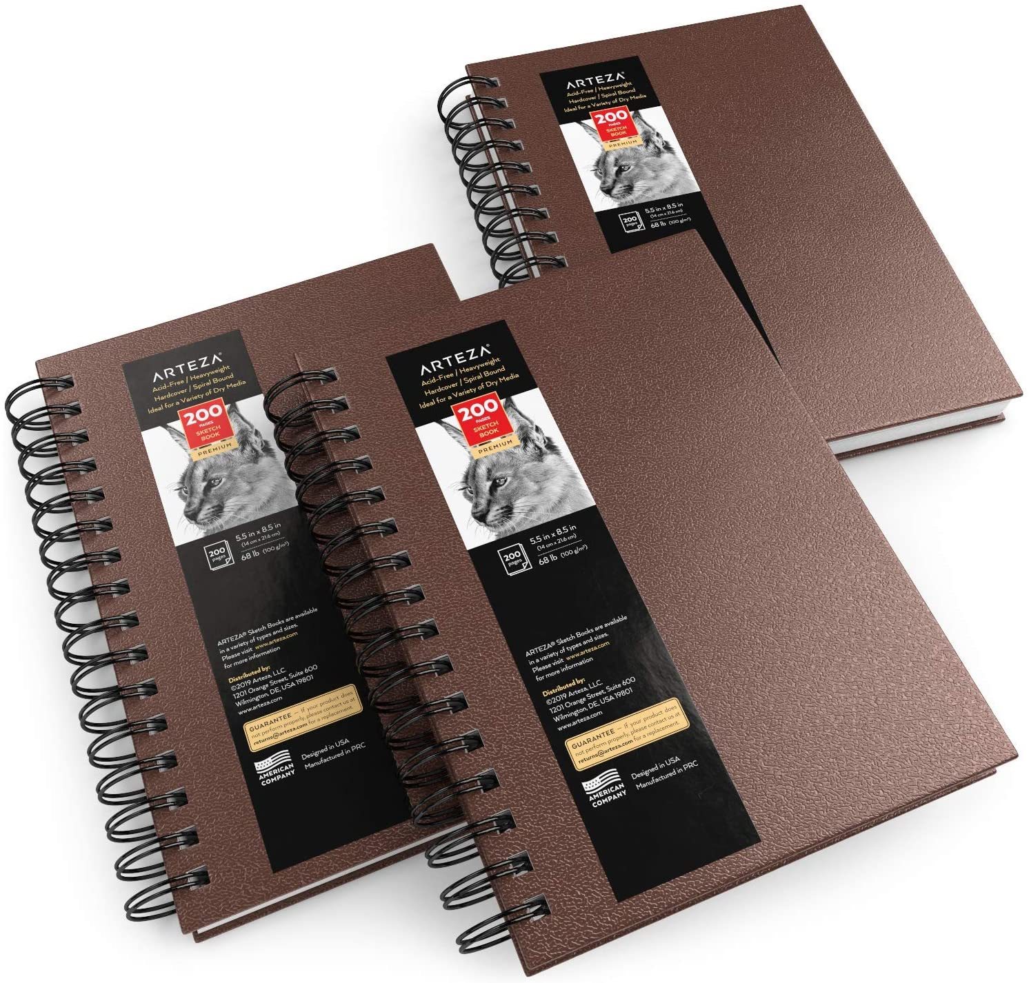 Global Art 960050 8-Inch by 8-Inch Flip Sketch Wire Bound Blank Sketchbook Butternut 100 Pages