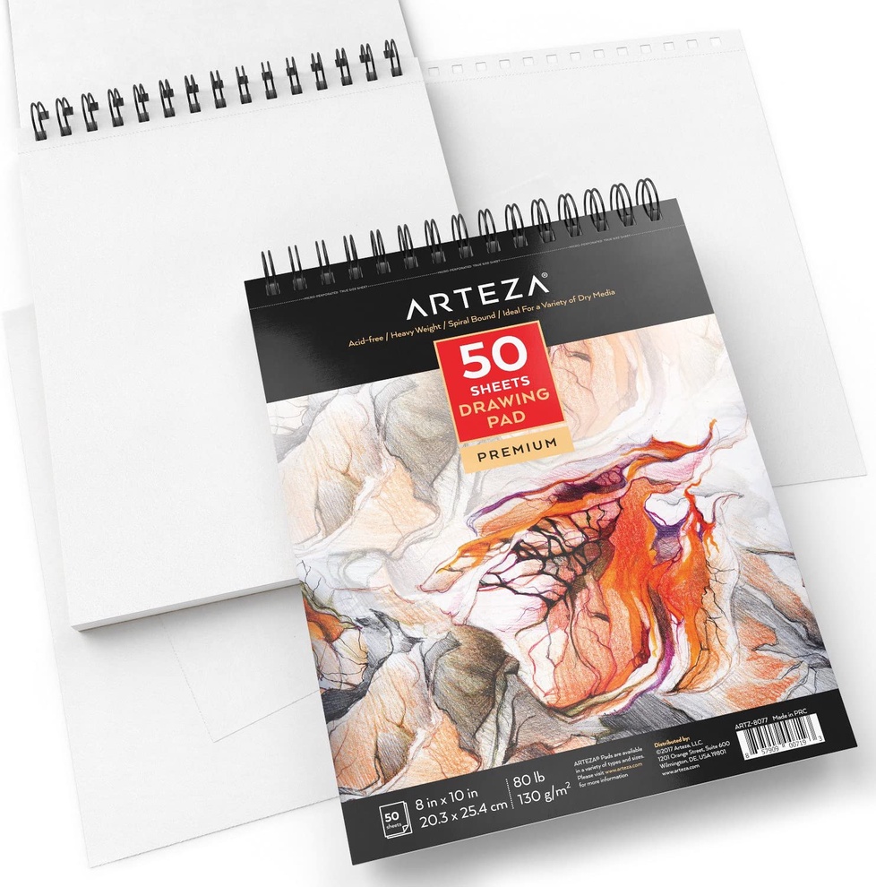 Animal Leather Drawing Sketch Pad with simple drawing