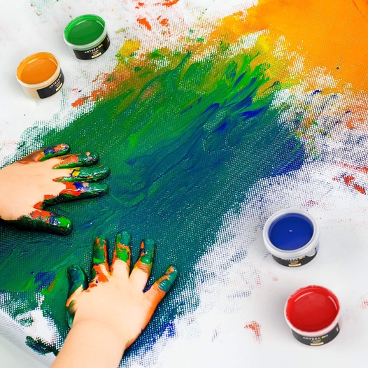 Kids Finger Paints Assorted Colors 30ml  ARTEZA