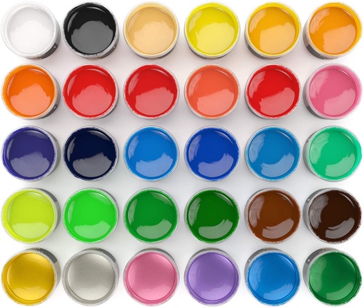 Kids Finger Paints Assorted Colors 30ml Set Of 30 Arteza