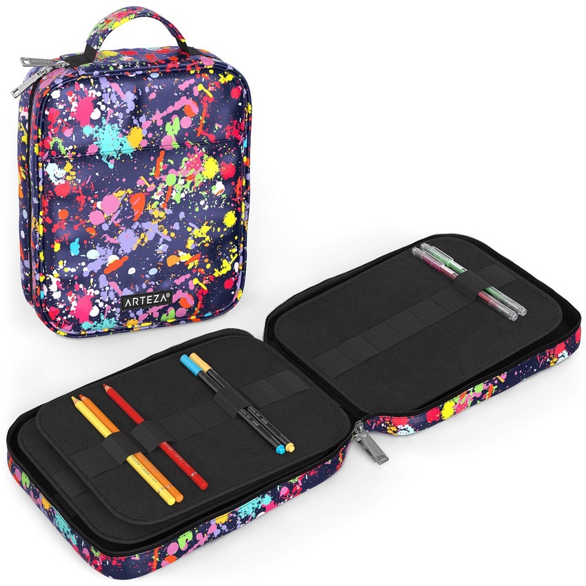 paint splatter luggage