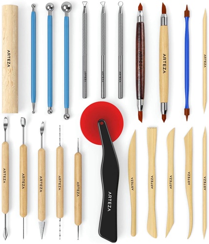 Pottery and Clay Sculpting Tools - Set of 22 | ARTEZA