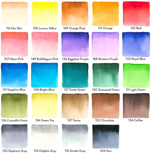 Real Brush Pens Set Of 24 Arteza