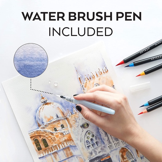 Real Brush Pens Set Of 24 Arteza Using these watercolor markers was a total blast! real brush pens set of 24