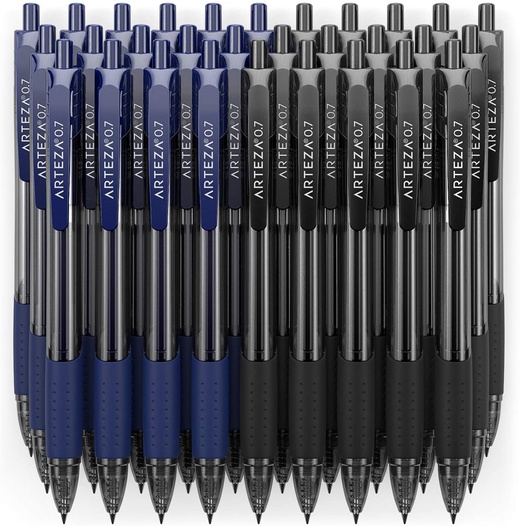 retractable blue ink pens