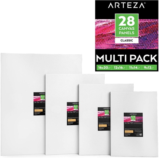 Canvas Panels Classic Rectangular Multiple Sizes Arteza