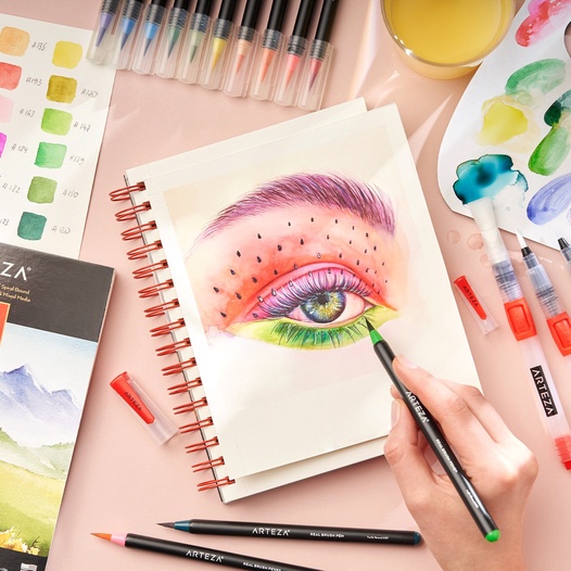 Real Brush Pen Ultimate Bundle Arteza Like brushes but better, they offer a mess free easy to control option. real brush pen ultimate bundle