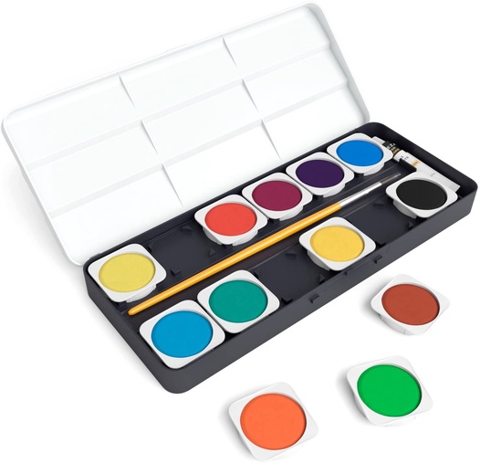 Watercolor Paint Opaque Colors Set Of 25 Arteza Design, real pros and cons of 24, 48, 72 sets for artists. watercolor premium artist paint opaque colors in pans set of 25