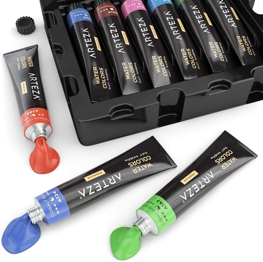 Watercolor Premium Artist Paint 12ml Tubes Set Of 60 Arteza