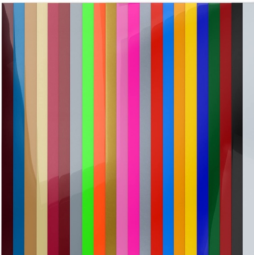 Heat Transfer Vinyl Assorted Colors 22 Sheets Arteza