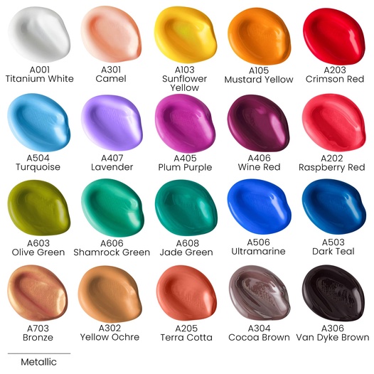 Craft Acrylic Paint Vintage Colors Set Of 20 Arteza - Acrylic Paint Colors You Need