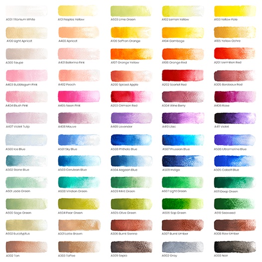 Watercolor Premium Artist Paint 12ml Tubes Arteza Best review of all arteza watercolor pencils for professional use 2021. watercolor premium artist paint 12ml tubes set of 60