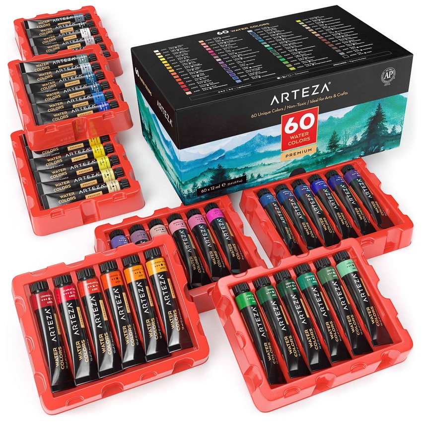 Watercolor Premium Artist Paint 12ml Tubes Arteza Discover more posts about watercolor, art, and arteza. watercolor premium artist paint 12ml tubes set of 60
