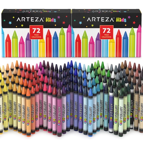 Kids Regular Crayons, Sets of 72 - Pack of 2 | ARTEZA